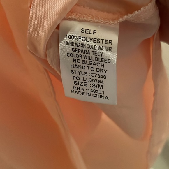 Kori Revival 23 women’s Small/Medium peach cap sleeve top NWT - Picture 6 of 7